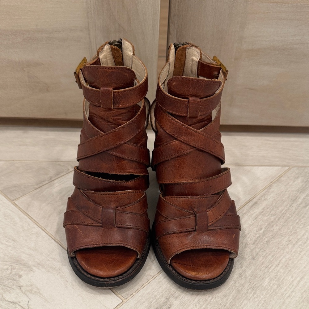 Freebird by Steven Brown Strappy Ankle Booties